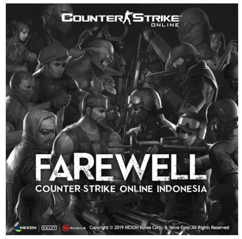 Poster perpisahan Counter-Strike Online Indonesia