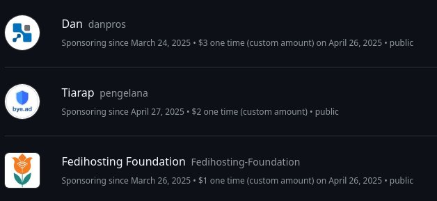 halaman sponsor Github